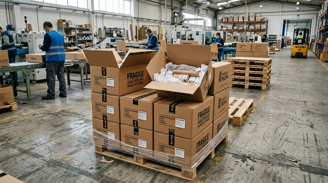 Bulk garment production and delivery at White Cotton factory
